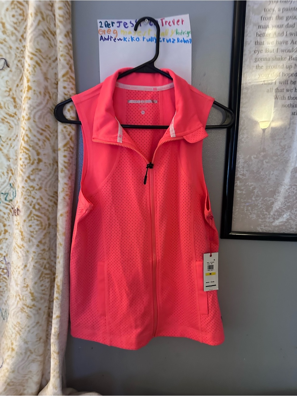 Tommy Hilfiger Coral Sleeveless Zip Vest
